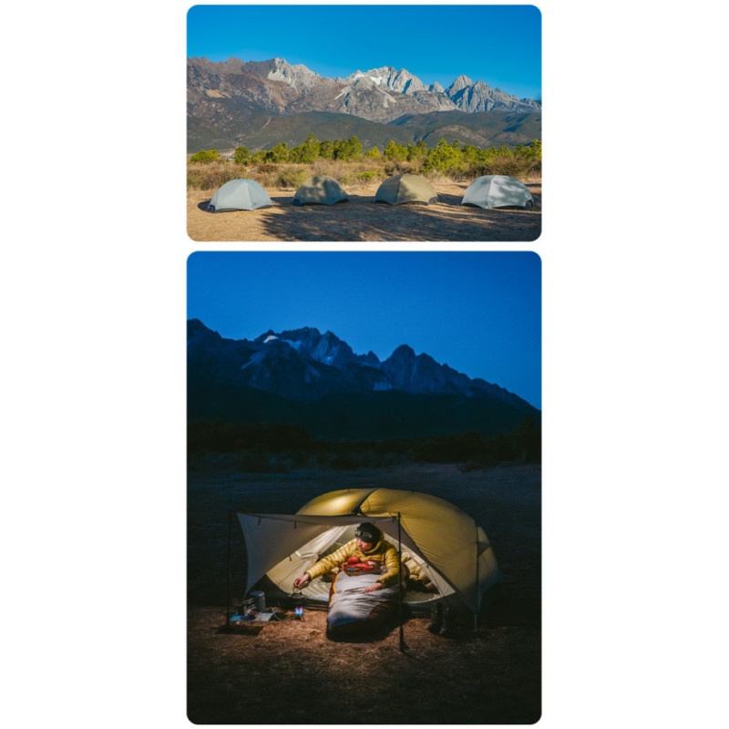 Намет надлегкий двомісний Naturehike Mongar CNK2550WS016, 15D, сiрий