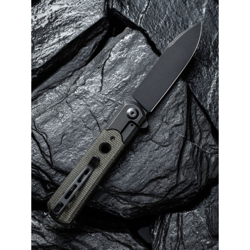 Ніж складаний туристичний Civivi Banneret, (8.8 см) Nitro-V / Stainless & Micarta чорний