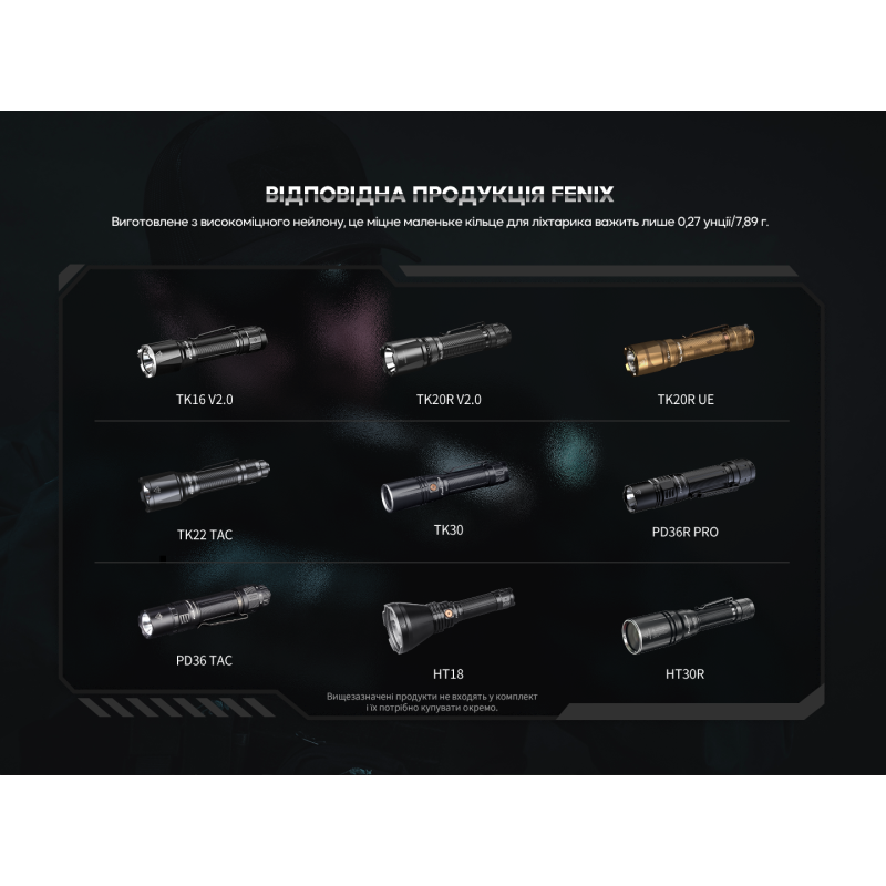 Кільце тактичне для ліхтаря Fenix ALR-01