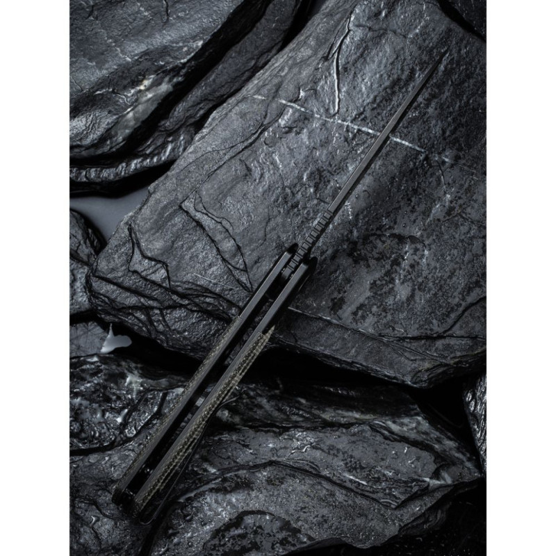 Ніж складаний туристичний Civivi Banneret, (8.8 см) Nitro-V / Stainless & Micarta чорний