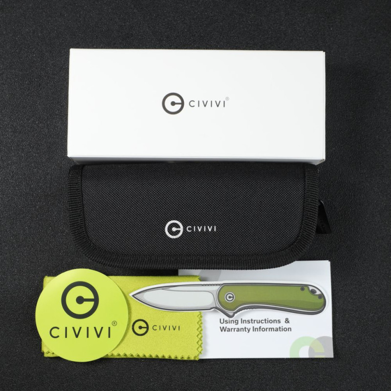 Ніж складаний туристичний Civivi Banneret, (8.8 см) Nitro-V / Stainless & Micarta чорний