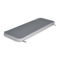 Матрац кемпінговий надувний одномісний Naturehike CNK2550WS039, 192x70x10 см, сірий із ручним насосом
