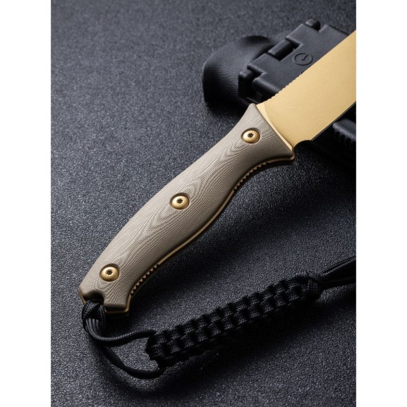 Ніж фіксований тактичний Civivi Stormridge, (10 см) Nitro-V / G10 пісочний