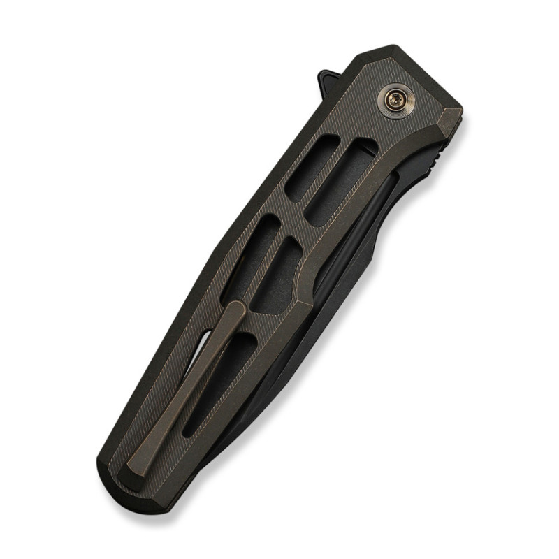 Ніж складаний туристичний Weknife Dressytak (8.6 см) Bohler M390 / Titanium бронзовий