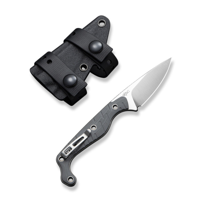 Ніж фіксований тактичний Civivi SOKN, (7.2 см) Nitro-V / G10 сірий