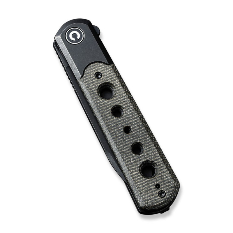 Ніж складаний туристичний Civivi Banneret, (8.8 см) Nitro-V / Stainless & Micarta чорний