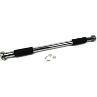 Раздвижной распорный турник EasyFit, Длина 83-130 см (регулируемая), Максимальная нагрузка 120 кг, Сталь, Хром