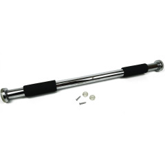 Раздвижной турник EasyFit, 83-130 см, сталь, хром