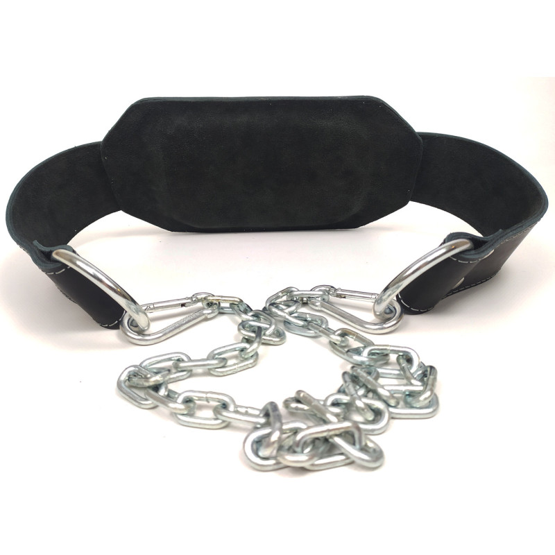 Пояс для обтяжень EasyFit, Шкіра, Сталь, Максимальне навантаження до 250 кг, Чорний