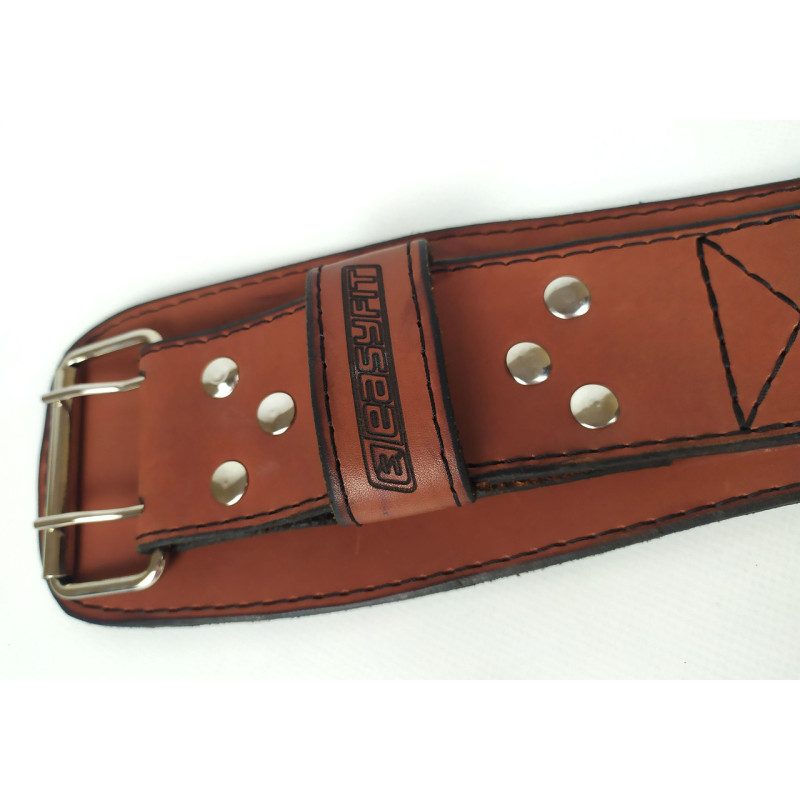 Пояс атлетичний EasyFit Training Belt, шкіра, M (75-95 см), коричневий