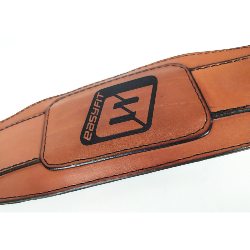 Пояс атлетичний EasyFit Training Belt, шкіра, M (75-95 см), коричневий