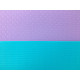 Двухслойный коврик EasyFit для пилатеса, фитнеса и йоги, 183x61 см, толщина 6 мм, TPE/TC, ECO-Friendly, фиолетово-мятный