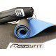 Двошаровий килимок EasyFit для пілатесу, фітнесу та йоги з чохлом, 183x61 см, товщина 6 мм, TPE/TC, ECO-Friendly, чорно-синій
