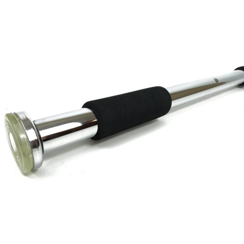 Розсувний розпірний турнік EasyFit, Довжина 83-130 см (регульована), Максимальне навантаження 120 кг, Сталь, Хром