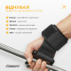 Крюки для турника EasyFit, сталь с неопреном, черные