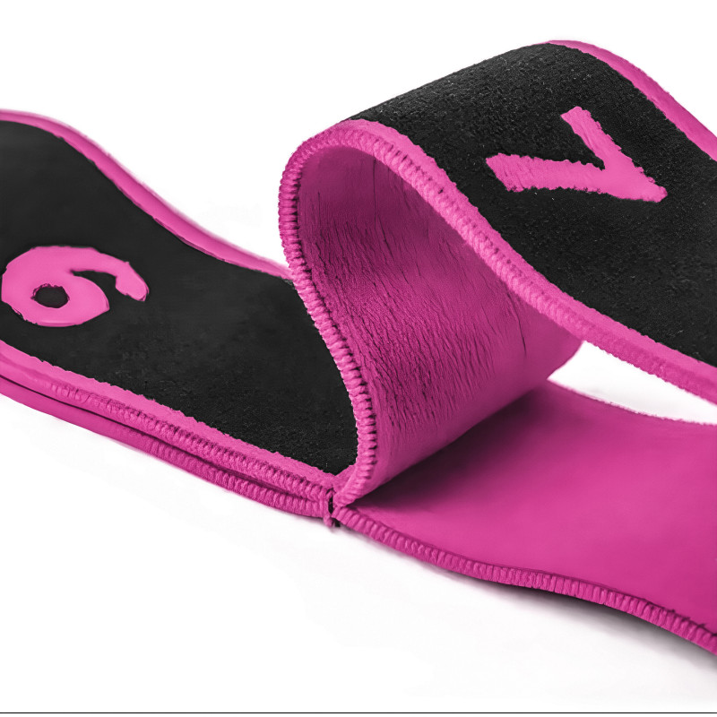 Эспандер ленточный EasyFit с петлями для тренировок розовый (EASY)