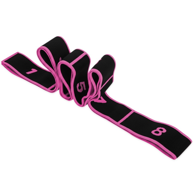 Эспандер ленточный EasyFit с петлями для тренировок розовый (EASY)