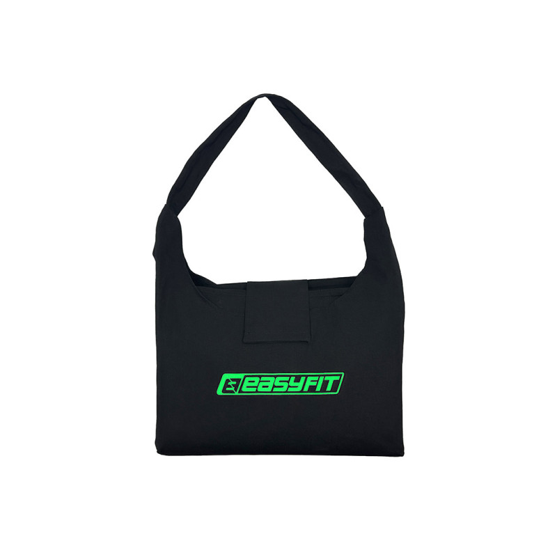 Массажный коврик EasyFit AcuRelax с иглами (аппликатор Кузнецова) для массажа спины и шеи с чехлом, длина 70 см, ширина 45 см, толщина 2 см, гречневая шелуха, кокосовое волокно, черно-зеленый