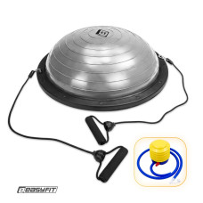 Балансировочная платформа EasyFit BOSU, диаметр 60 см, серый