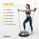 Балансировочная платформа EasyFit BOSU, диаметр 60 см, серый