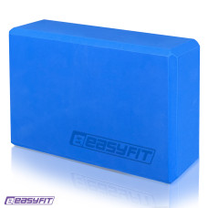 Блок для йоги EasyFit EVA, 23х15,5х7,5 см, синій