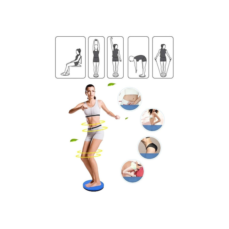 Диск здоровья EasyFit Waist Twisting, Диаметр 25 см, Пластик, Фиолетовый