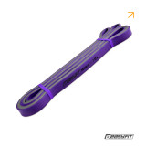 Двухслойная резинка для подтягиваний и спорта EasyFit Premium, Сопротивление 7-15 кг, Длина 200 см, Ширина 1,3 см, Толщина 4,5 мм, Латекс, Фиолетовый