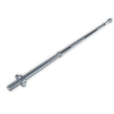 Гриф для штанги EasyFit прямой, 1,5 м, Ø25 мм, 6,5 кг, сталь, хром