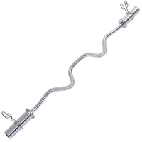 Гриф для штанги EasyFi Z-подібний олімпійський, Довжина 1,2 м, Діаметр 50 мм, Хромована сталь, Вага 7,3 кг