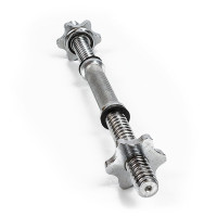 Гриф гантельний EasyFit, 45 см, Ø25 мм, сталь, хромований
