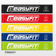 Набор фитнес-резинок для ног EasyFit (5 шт), Сопротивление 2,5 - 18 кг, Длина 60 см, Ширина 5 см, Латекс, Для фитнеса, силовых упражнений и реабилитации