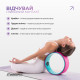 Колесо для йоги EasyFit TPE, Диаметр 33 см, Ширина 13 см, ПВХ, Розово-мятное