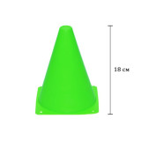 Конус-фішка спортивна EasyFitit, Висота 18 см, ПВХ, Зелений,  Для розмітки, тренувань і футболу