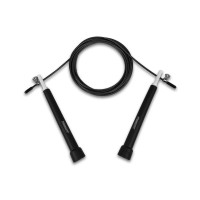 Швидкісна скакалка EasyFit Speed Cable Rope, Довжина до 3 м, Сталь, Пластик, Чорний