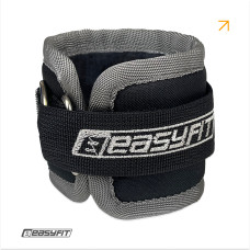 Манжета EasyFit, ширина 11 см, оксфорд/сталь, чорний