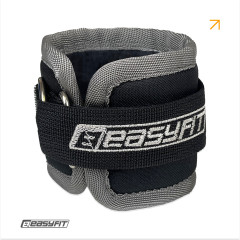 Манжета EasyFit, ширина 11 см, оксфорд/сталь, чорний