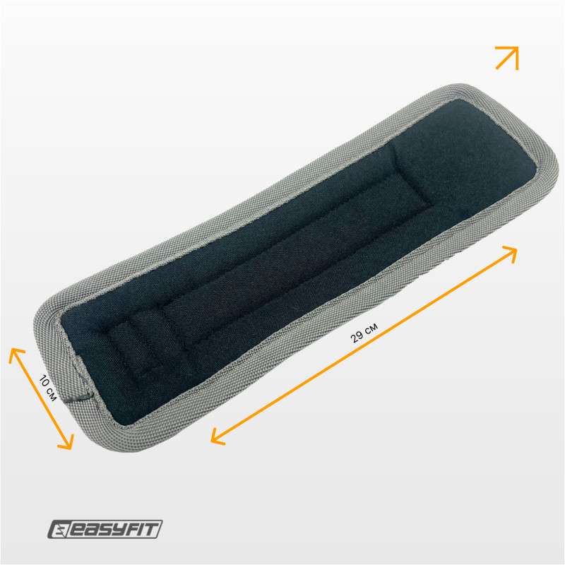 Манжета EasyFit, ширина 11 см, оксфорд/сталь, черный