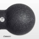 Подвійний масажний м'яч EasyFit DuoBall, Довжина 23 см, Діаметр 12 см, Матеріал EPP, для МФР, зняття напруги та самомасажу, Чорний