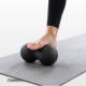 Подвійний масажний м'яч EasyFit DuoBall, Довжина 23 см, Діаметр 12 см, Матеріал EPP, для МФР, зняття напруги та самомасажу, Чорний
