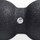 Подвійний масажний м'яч EasyFit DuoBall, Довжина 23 см, Діаметр 12 см, Матеріал EPP, для МФР, зняття напруги та самомасажу, Чорний