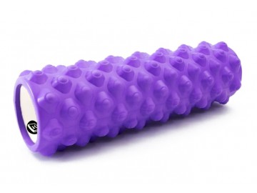 Массажный ролик EasyFit Grid Roller Extreme 45 см Фиолетовый