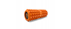 Массажный ролик валик EasyFit Solid Roller v.1.2s, длина 33 см, диаметр 13 см, EVA-пена, для МФР, фитнеса, йоги и реабилитации, оранжевый