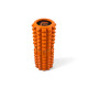 Массажный ролик EasyFit Solid Roller v.1.2s, длина 33 см, диаметр 13 см, EVA-пена, для МФР, фитнеса, йоги и реабилитации, оранжевый