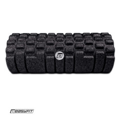Масажний ролик для МФР EasyFit Grid Roller EPP, довжина 33 см, чорний