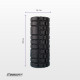 Масажний ролик для МФР EasyFit Grid Roller EPP, довжина 33 см, чорний