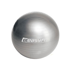 М'яч для фітнеса EasyFit, Діаметр 55 см, Максимальне навантаження 120 кг, ПВХ, Сірий