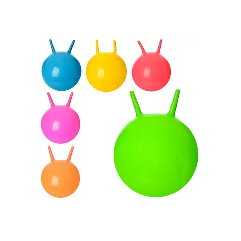 Мяч для фитнеса EasyFit 45 см с рожками зеленый