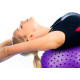 Фитбол EasyFit с массажной поверхностью, ПВХ, диаметр 75см, максимальная нагрузка 120 кг, фиолетовый, для фитнеса, йоги, пилатеса, реабилитации и профилактики боли в спине