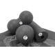 МФР набор для массажа EasyFit MioSet-2: массажный роллер (валик 15х5 см), двойной массажный мяч (16х8 см) и массажный мяч (8 см) для фитнеса, реабилитации и расслабления мышц