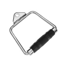 Ручка для тяги EasyFit одинарная с прорезиненной ручкой, 14,5х13 см, Хромированный металл